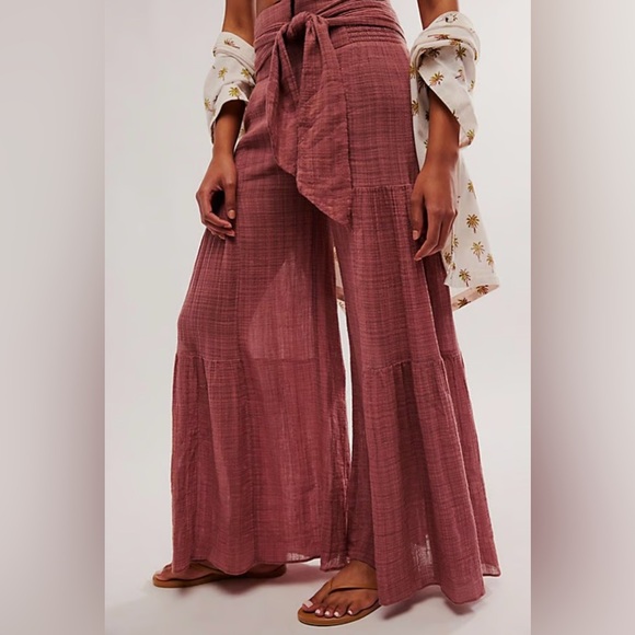 Free People Pants - Free People One Good Day Wide-Leg Pants